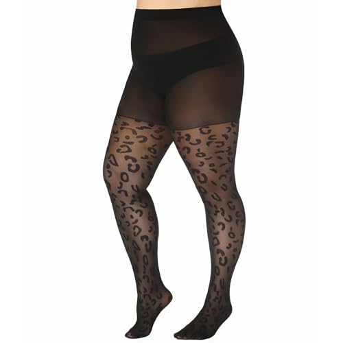 WiliW Strumpfhose mit Punkten in Übergröße für Damen, Muster Strumpfhose 40D, Hohe Taille Control-Top Schwarze Transparente Strumpfhose WiliW Strumpfhose mit Punkten in Übergröße für Damen, Muster Strumpfhose 40D, Hohe Taille Control-Top Schwarze Transparente Strumpfhose von WiliW