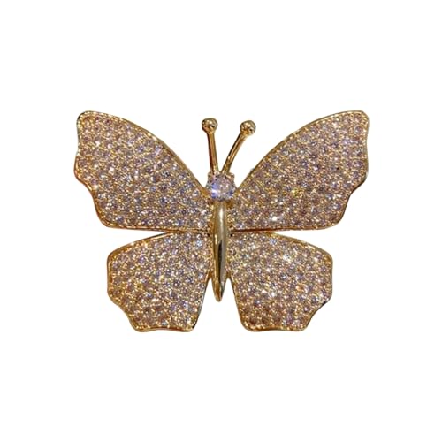 Butterflies Brosche Party Sure Here e's A Product Title for Listing Damen Vintage Strass Schmetterling Tasche Mantel Hut Schal, Metall, Sekundärer Stein von Wilitto