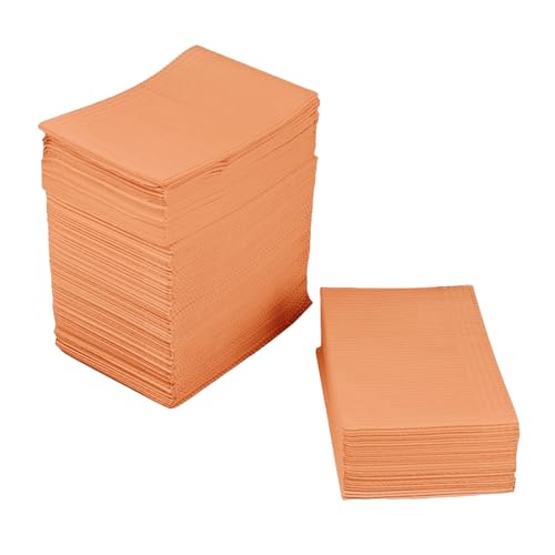 Cozy Diy Nail Pad 125pcs Einweg Kunst Tischtücher Matte Wasserdicht 3-lagige Papier Blatt Saubere Pads für Tätowierung Abdeckung Tattoo Orange One Size von Wilitto