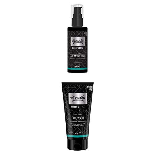 WILKINSON SWORD - Barber's Style Für Männer | Face Moisturiser | 88ml + Barber's Style Für Männer | Face Wash | 147ml von Wilkinson Sword