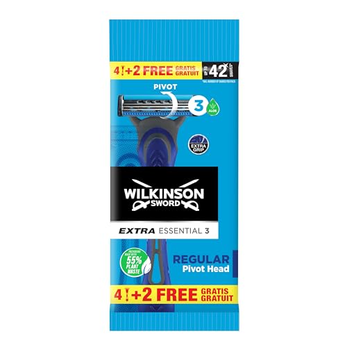 Wilkinson Extra3 Essentials Rasierer, 4 + 2 Stück, 6 Stück von Wilkinson Sword