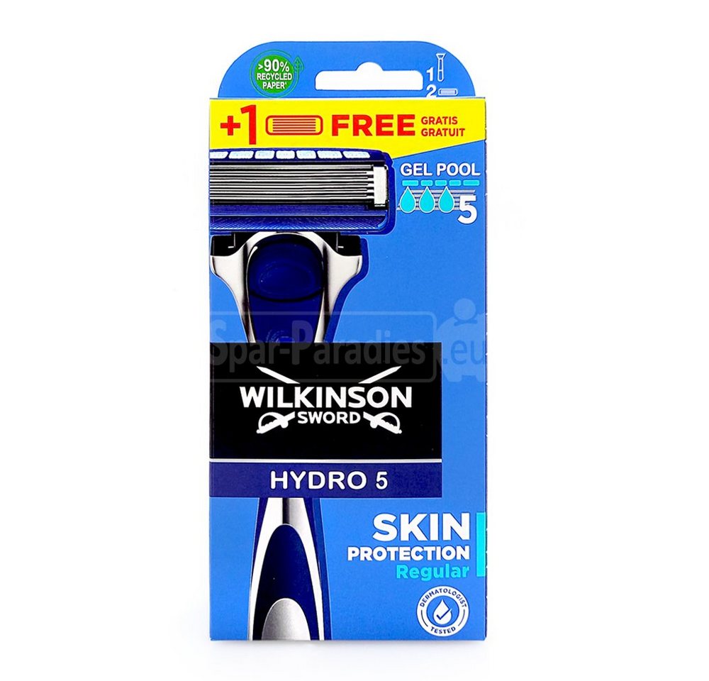 Wilkinson Nassrasierer Wilkinson Hydro 5 Skin Protection Regular Rasierer + Ersatzklinge von Wilkinson