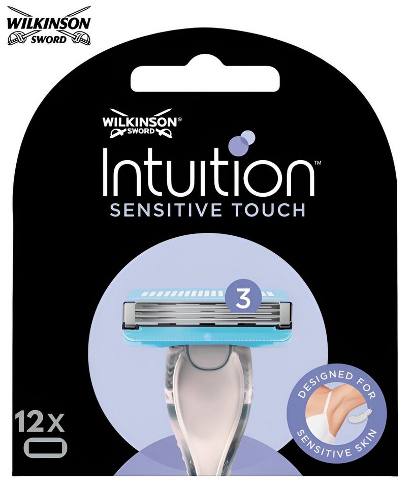 Wilkinson Rasierklingen Intuition Sensitive Touch Wechselklingen x 12, Nachfüllpackung für Damen, Kompatibel mit Intuition Complete Rasierer von Wilkinson
