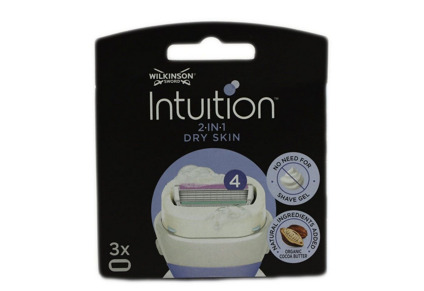 Wilkinson Rasierklingen Sword Intuition Dry Skin 3 Rasierklingen mit Kokos und Mandelmilch 3 S von Wilkinson