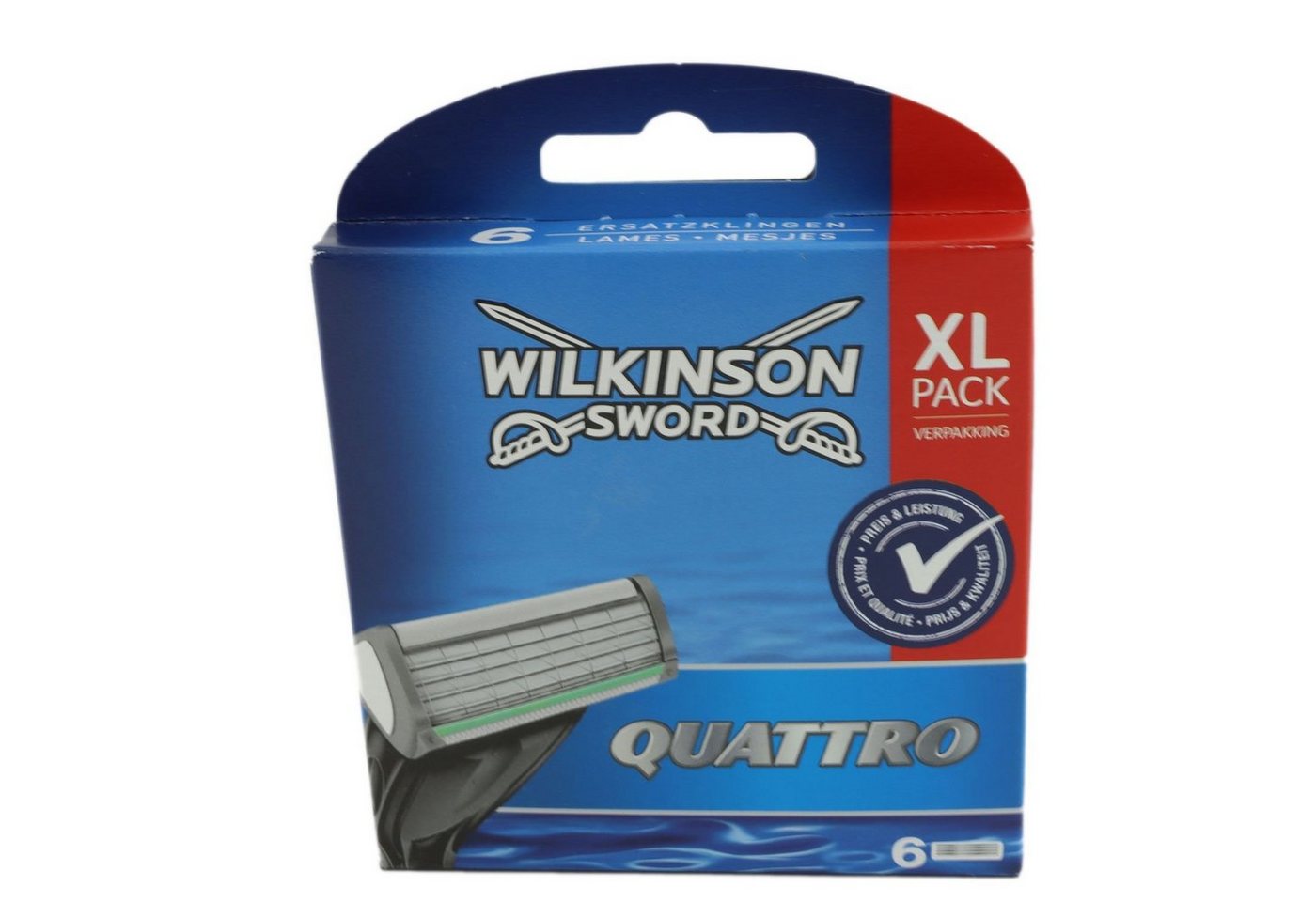 Wilkinson Rasierklingen Sword Quattro 6er Klinge Rasierklingen 6 Stück von Wilkinson