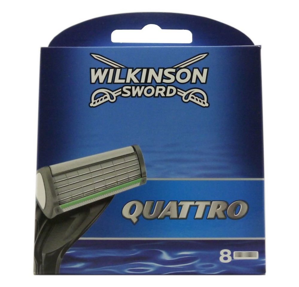 Wilkinson Rasierklingen Sword Quattro Klingen Ersatzklingen Rasierklingen 8 Stück von Wilkinson