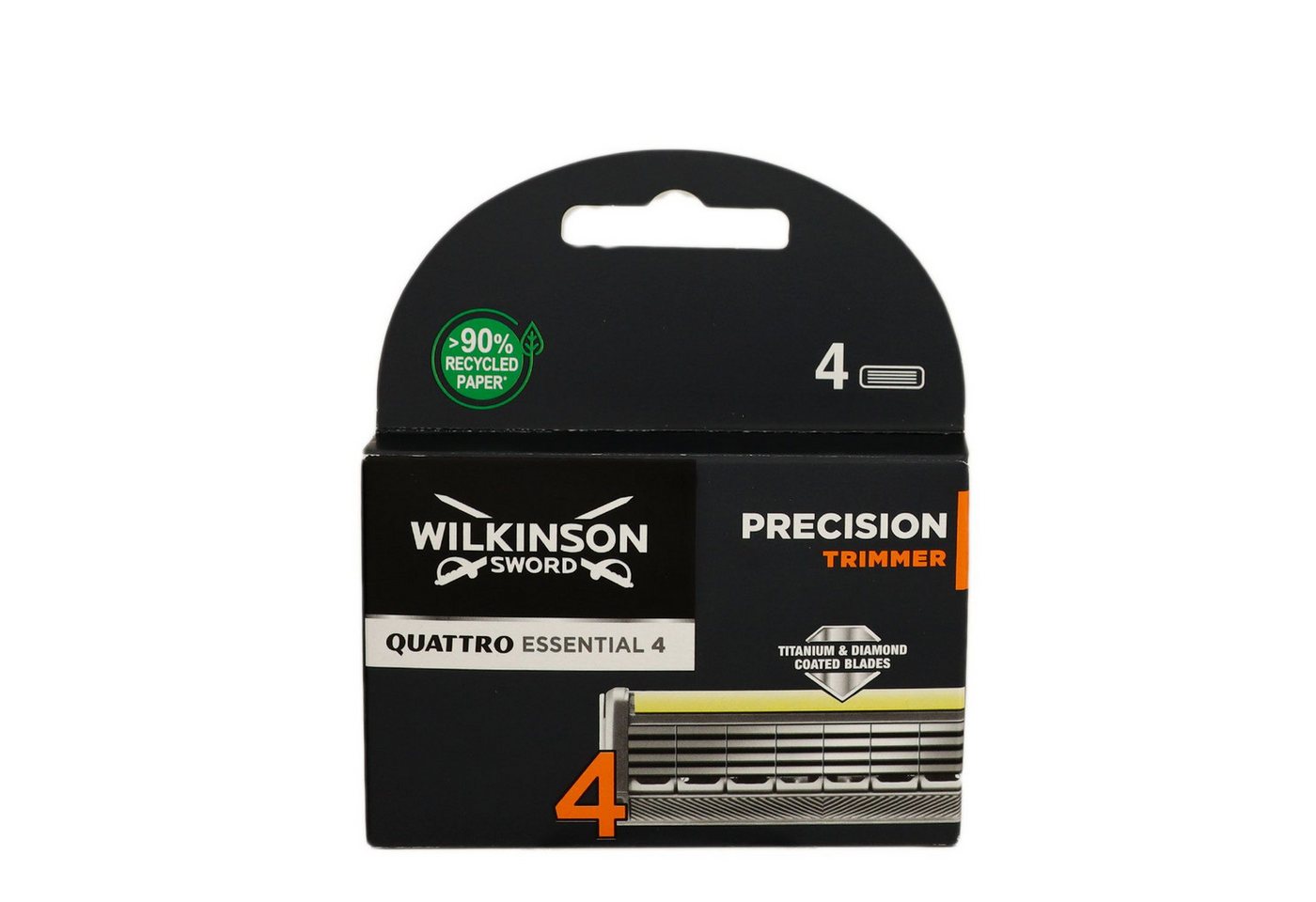 Wilkinson Rasierklingen Sword Quattro Titanium Precision 4 Rasierklingen Ersatzklingen 4 Stück von Wilkinson