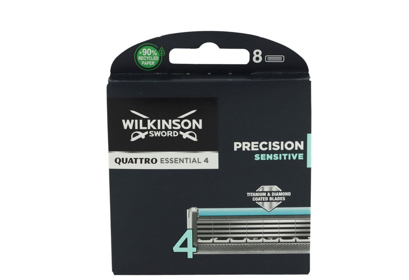 Wilkinson Rasierklingen Sword Quattro Titanium Sensitive Rasierklingen 8 Stück von Wilkinson