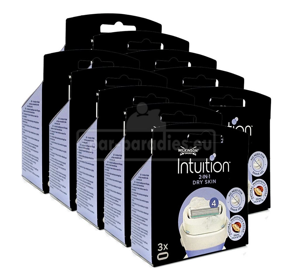 Wilkinson Rasierklingen Wilkinson Intuition 2-in-1 Dry Skin Rasierklingen, 3er Pack x 10 von Wilkinson