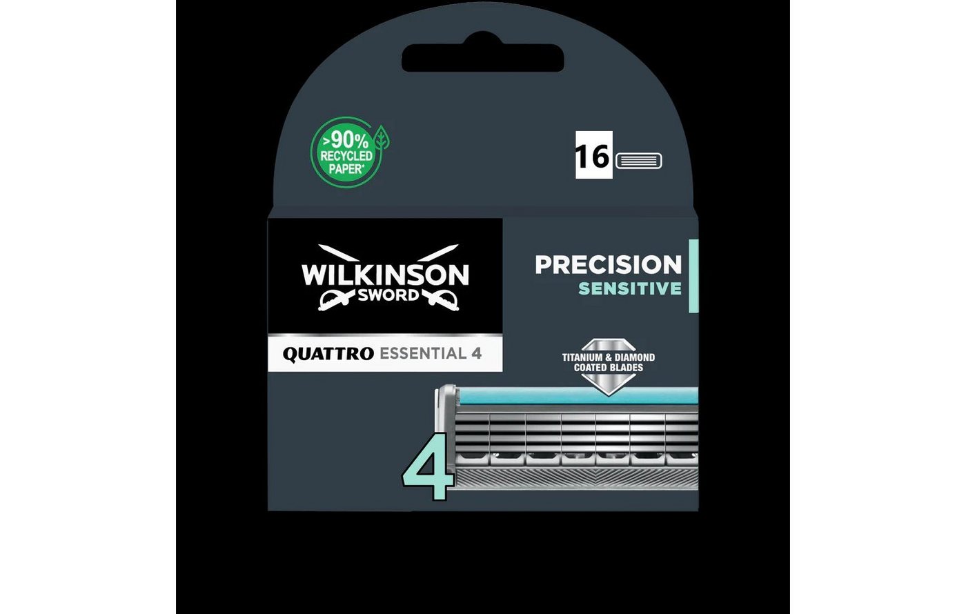 Wilkinson Rasierklingen Wilkinson Quattro Essential 4 Precision Sensitive, 16-tlg. von Wilkinson