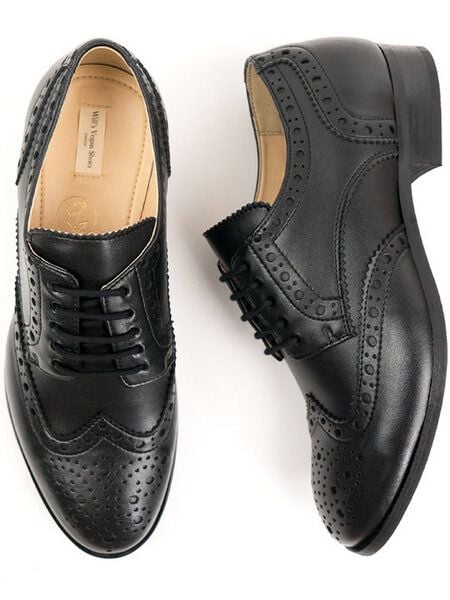 Will's Vegan Shop City Wingtip Brogue Oxfords Schwarz Herren von Will's Vegan Shop
