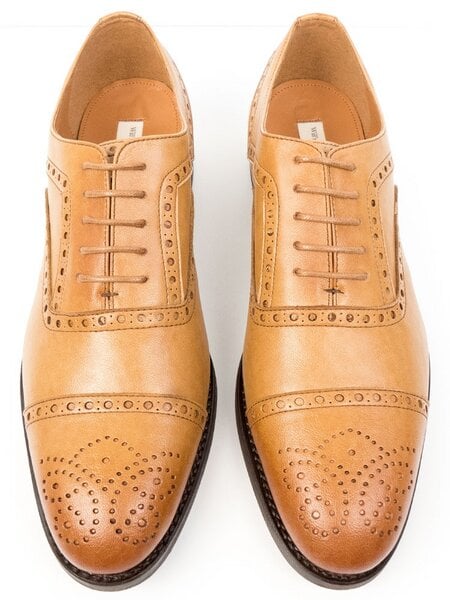 Will's Vegan Shop Goodyear Welt Brogues Sehr helles Braun Herren von Will's Vegan Shop