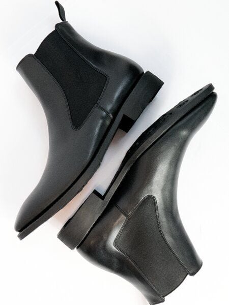 Will's Vegan Shop Goodyear Welt Chelsea-Boots Schwarz Herren von Will's Vegan Shop