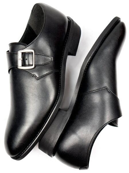 Will's Vegan Shop Goodyear Welt Monkstraps Schwarz Herren von Will's Vegan Shop