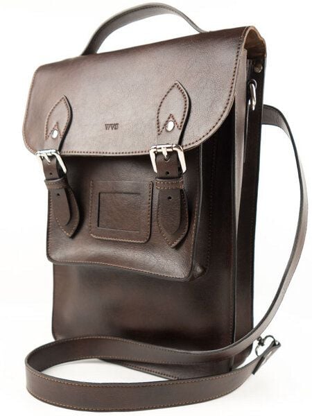 Will's Vegan Shop Großer Satchel-Rucksack Kastanie Herren von Will's Vegan Shop
