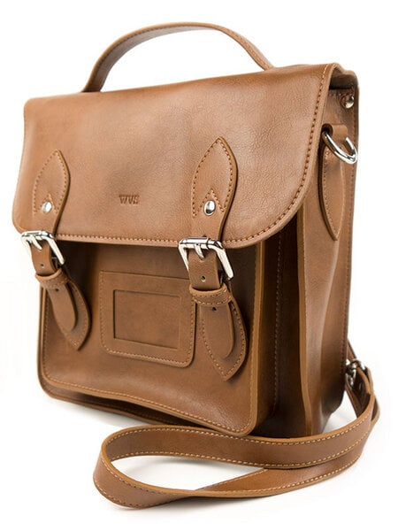 Will's Vegan Shop Kleiner Satchel-Rucksack Kastanie Herren von Will's Vegan Shop