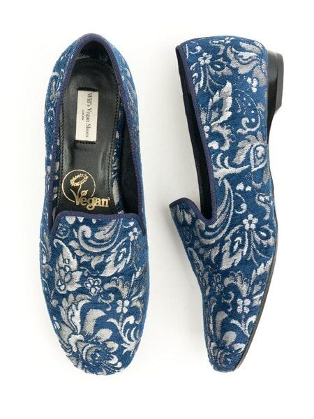 Will's Vegan Shop Loafer Jacquard Blumenmuster Damen von Will's Vegan Shop