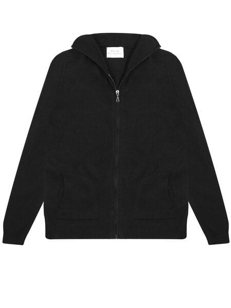 Will's Vegan Shop Lounge Knit Hoodie schwarz stricken Damen von Will's Vegan Shop