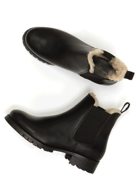 Will's Vegan Shop Luxe isolierte Chelsea-Stiefel mit tiefem Profil Damen von Will's Vegan Shop