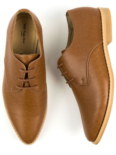 Will's Vegan Shop Point Toe Derbys Damen von Will's Vegan Shop