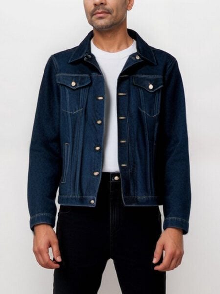 Will's Vegan Shop Recycelte Denim-Jacke Herren von Will's Vegan Shop