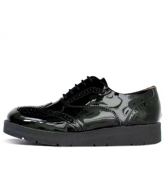 Will's Vegan Shop Flatform Brogues aus veganem, italienischen Leder von Will's Vegan Shop