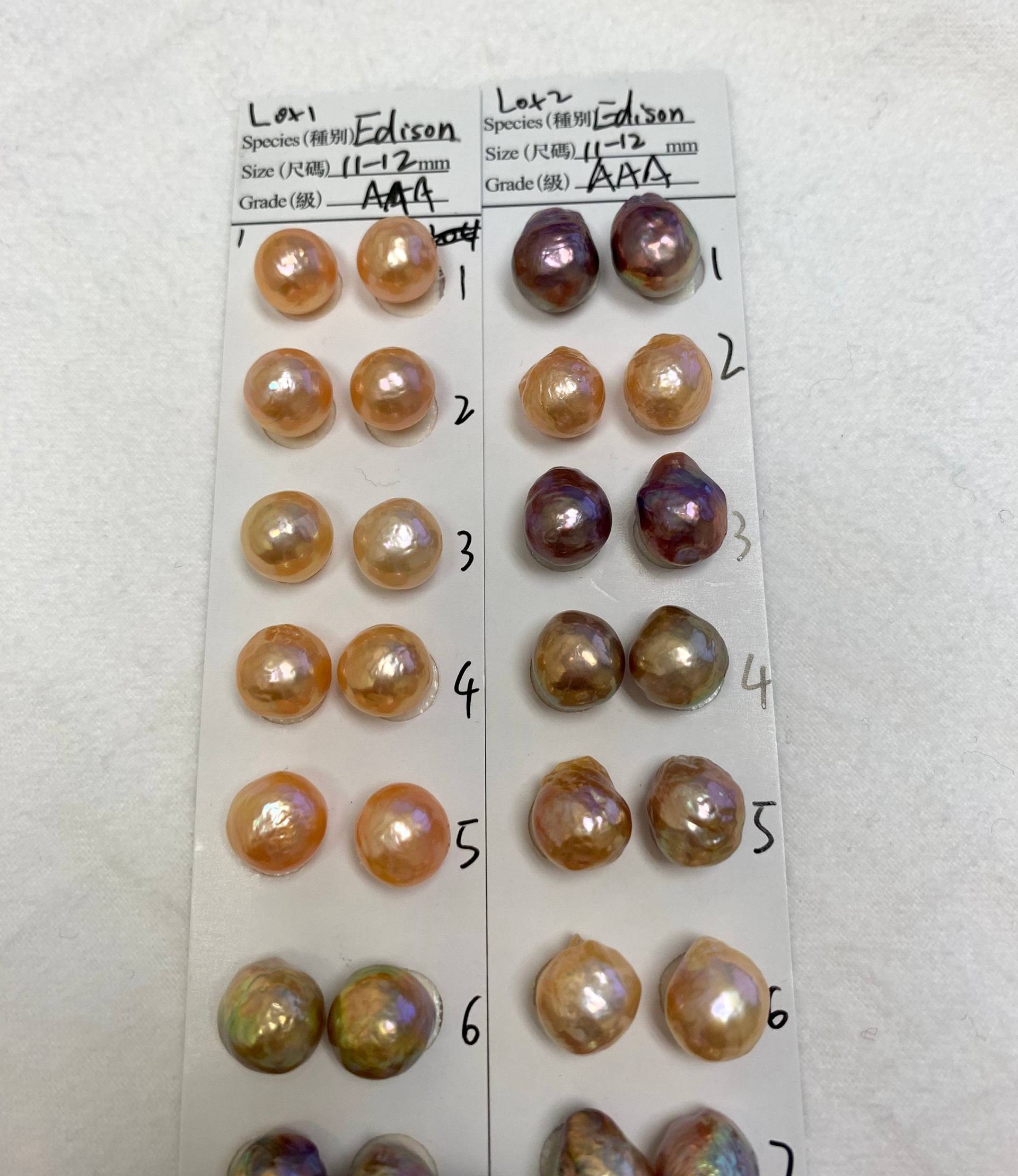 Aaa 11-12 Mm Metallic Luster Edison Süßwasserperle, Perlen Baumeln Ohrringe, Kasumi Wie Mauve Bronze Oberton - Paarweise Verkauft Aaa 11-12 Mm Metallic Luster Edison Süßwasserperle, Perlen Baumeln Ohrringe, Kasumi Wie Mauve Bronze Oberton - Paarweise Verkauft von WillPearlJewelry
