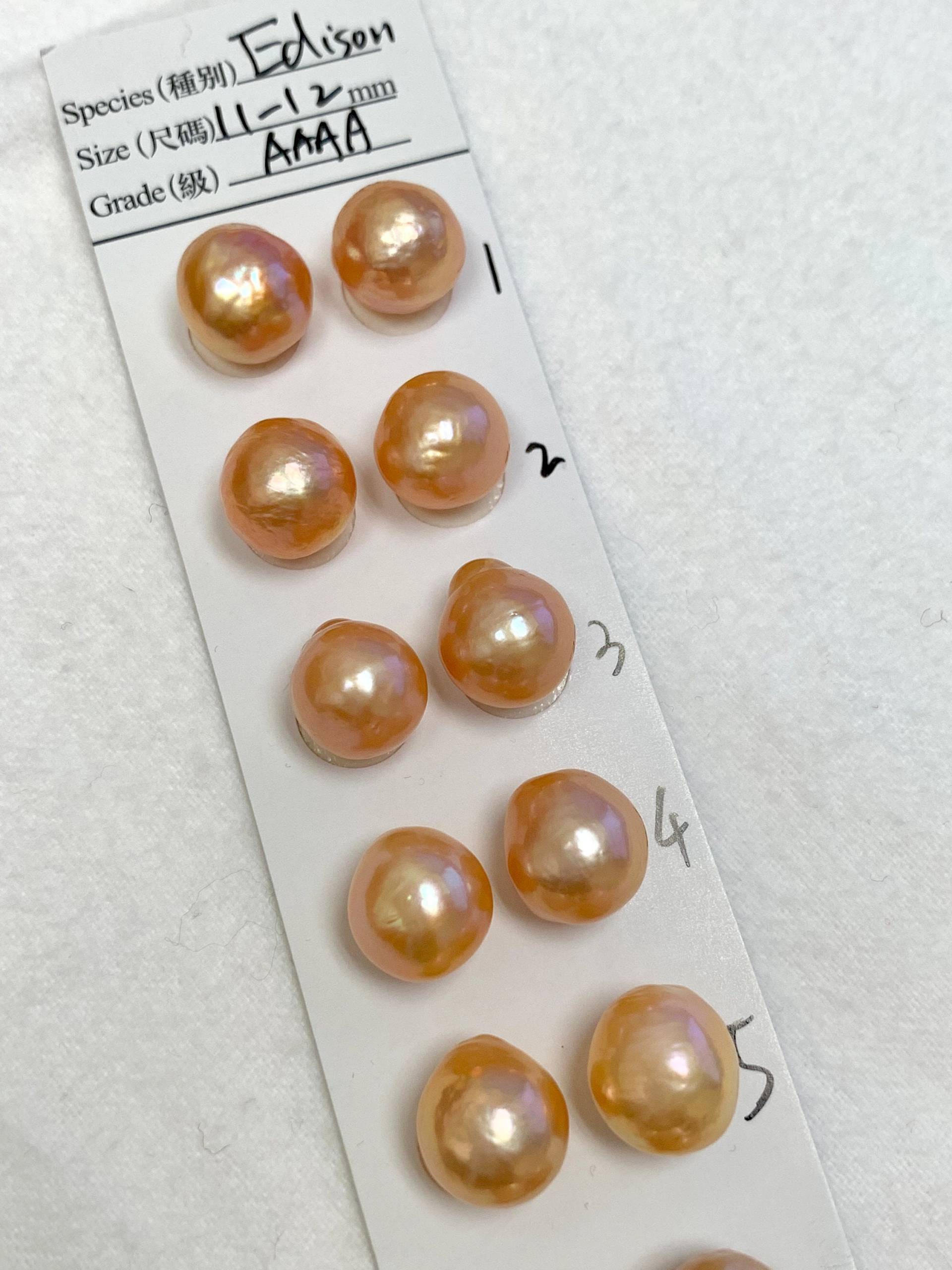 Aaaa 11-12mm Metallic Luster Edison Süßwasserperle, Perldangle Ohrringe, Kasumi Like Mauve Bronze Overtone Pearls-Sold By Pair Aaaa 11-12mm Metallic Luster Edison Süßwasserperle, Perldangle Ohrringe, Kasumi Like Mauve Bronze Overtone Pearls-Sold By Pair von WillPearlJewelry