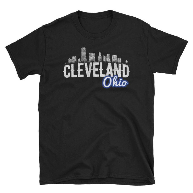 Cleveland Skyline Von Ohio Shirt Kurzarm Unisex T-Shirt Cleveland Skyline Von Ohio Shirt Kurzarm Unisex T-Shirt von WillPowerDandA