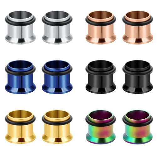 WillTen 12PCS Ohr Plug Tunnel 20mm, Dehnstäbe Set, Body Piercing Expanderd Schmuck für Frauen Mädchen von WillTen