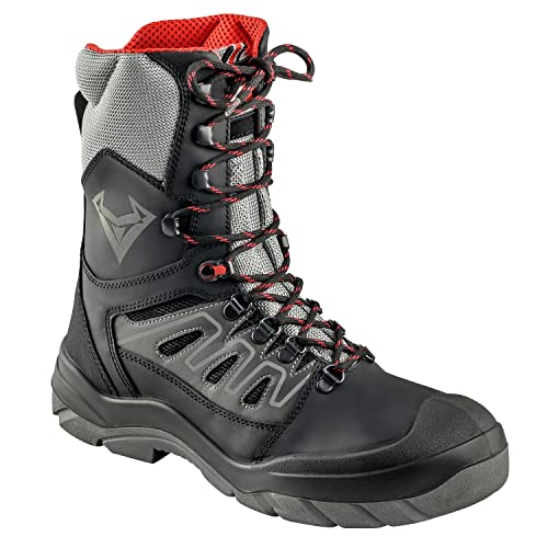 Willax Bullstar Runner Plus S3 Sicherheitsschuhe - Herren-Arbeitsschuhe, Winter-Sicherheitsstiefel, Thermo Arbeits-Stiefel, gefüttert (eu_footwear_size_system, adult, numeric, wide, numeric_40) von Willax