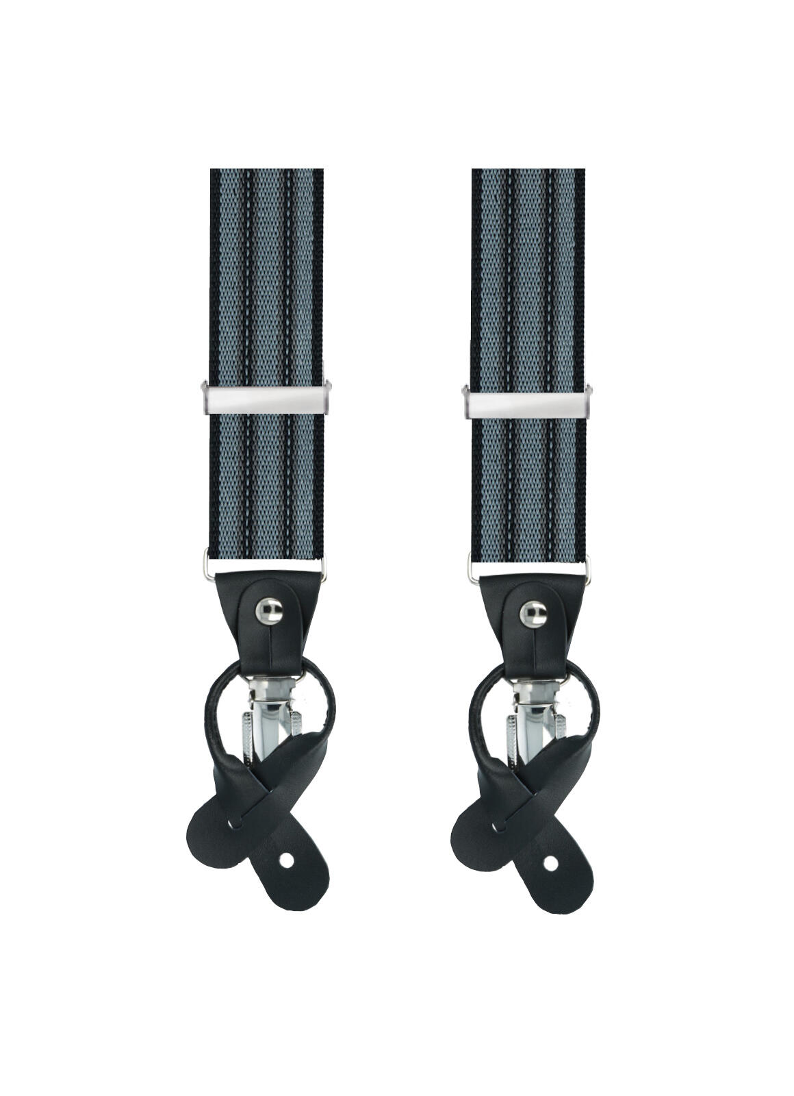 Willen - Hosenträger Herren,Hosenträger Leder,Hosenträger Anzug,Hosenträger Hochzeit,Hosenträger mit Knöpfen anthrazit - Gr. - OS von Willen