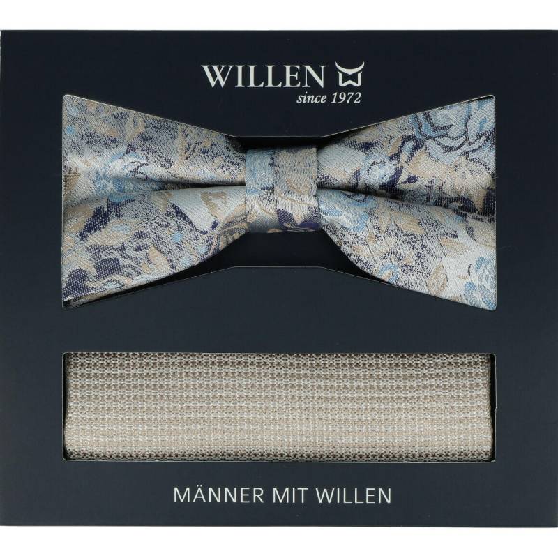 Willen - Schleife und Einstecktuch,Schleife blau,Schleife Hochzeit,Schleife Anzug,Schleife Hemd - Gr. - OS von Willen