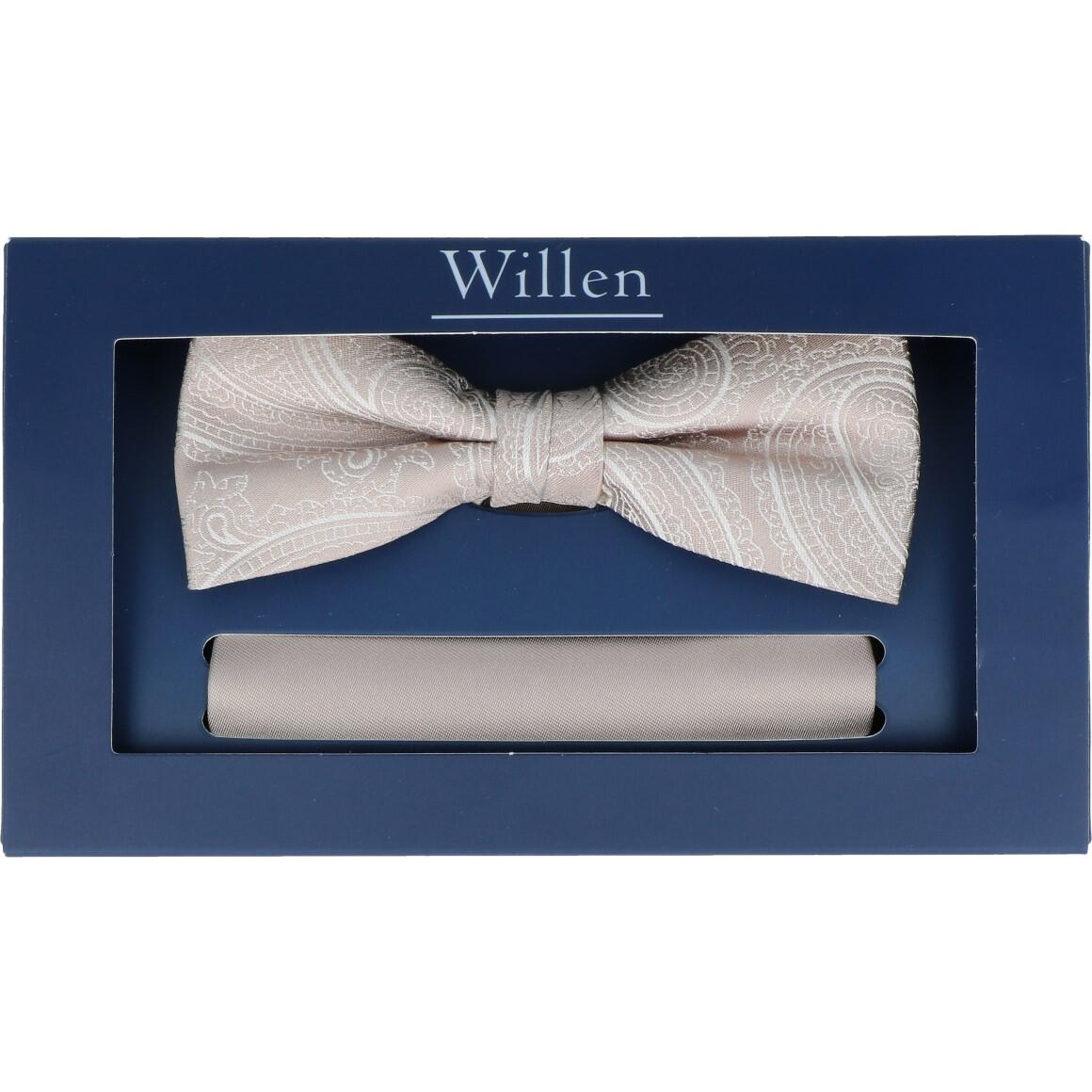 Willen - Schleife und Einstecktuch,Schleife blau,Schleife Hochzeit,Schleife Anzug,Schleife Hemd - Gr. - OS von Willen