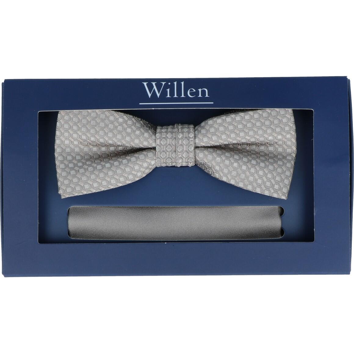 Willen - Schleife und Einstecktuch,Schleife blau,Schleife Hochzeit,Schleife Anzug,Schleife Hemd - Gr. - OS von Willen