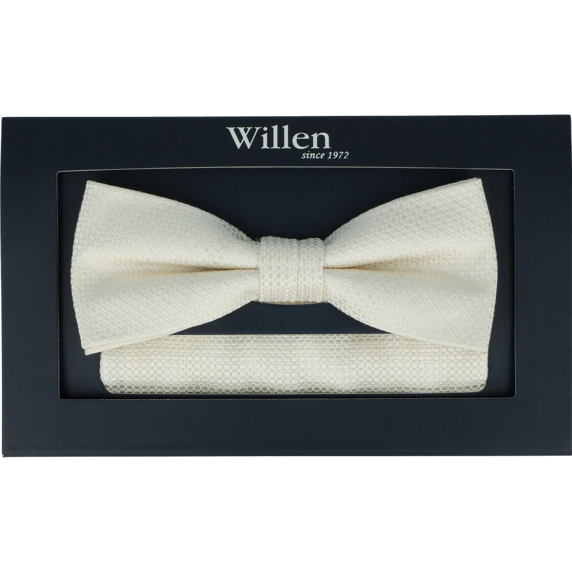 Willen - Schleife und Einstecktuch,Schleife blau,Schleife Hochzeit,Schleife Anzug,Schleife Hemd champagner - Gr. - OS von Willen