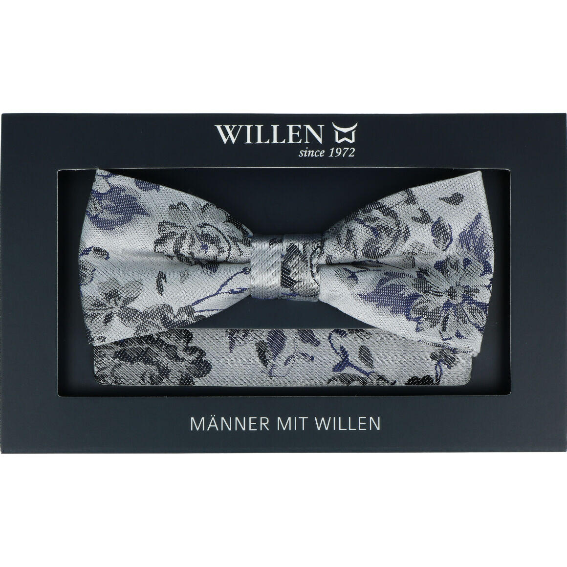 Willen - Schleife und Einstecktuch,Schleife blau,Schleife Hochzeit,Schleife Anzug,Schleife Hemd marine - Gr. - OS von Willen