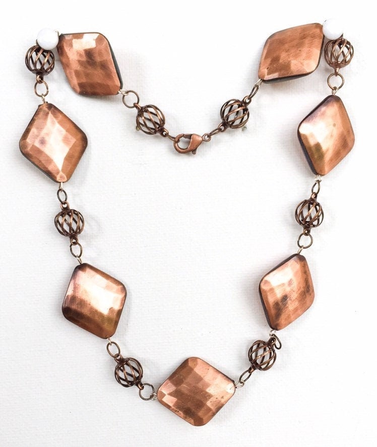 Messing Perlen Halskette von WillettWares