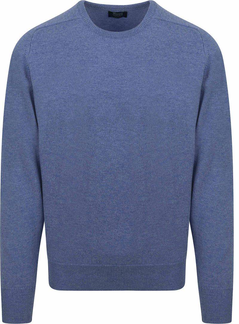William Lockie O-Auschnitt Pullover Lammwolle Indigo - Größe 3XL von William Lockie