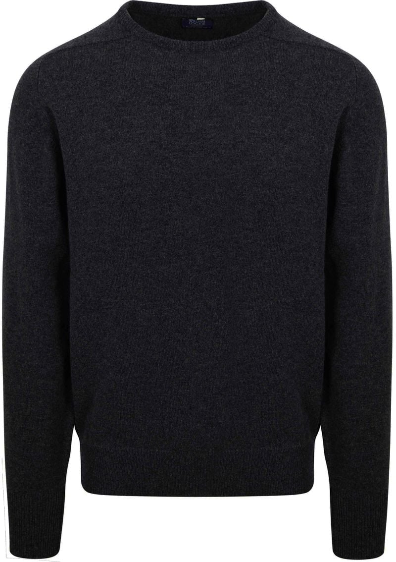 William Lockie Pullover Lammwolle Anthrazit - Größe XXL von William Lockie