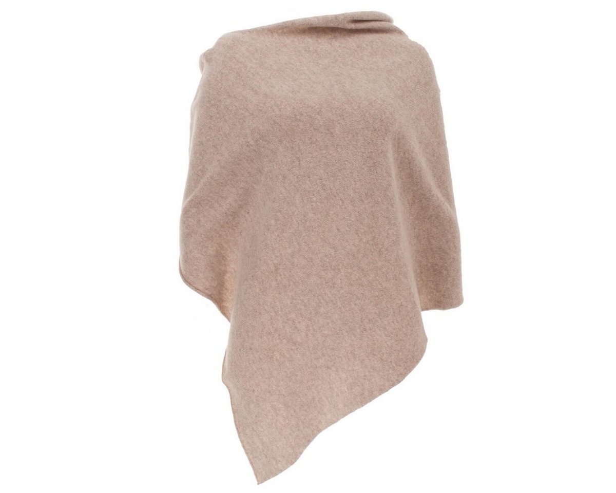William Lockie Strickponcho SP-Shawl-Plain Damenponcho mit Rollsaum ca. 70 cm X 65 cm von William Lockie