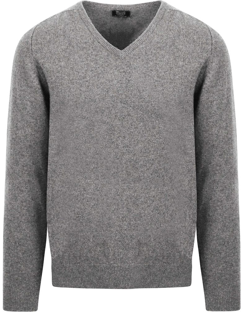 William Lockie V-Auschnitt Pullover Flannel - Größe L von William Lockie