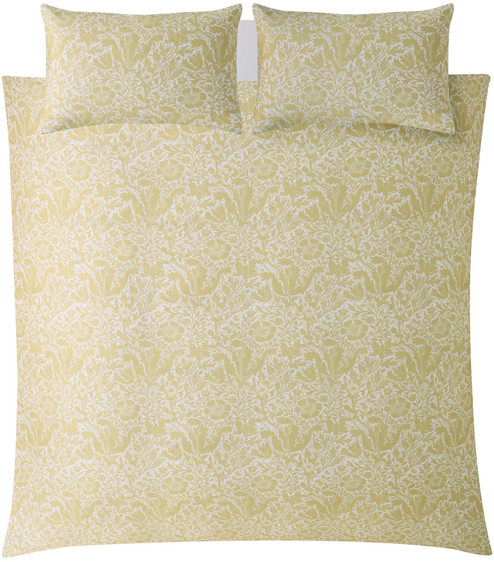WILLIAM MORRIS AT HOME Bettwäsche "Baumwoll Satin, Mit floralem Munster, 3teilig, 200 x 200cm" 3 tlg. tlg. Baumwoll Satin, Mit floralem Munster, 3teilig, 200 x 200cm von William Morris At Home