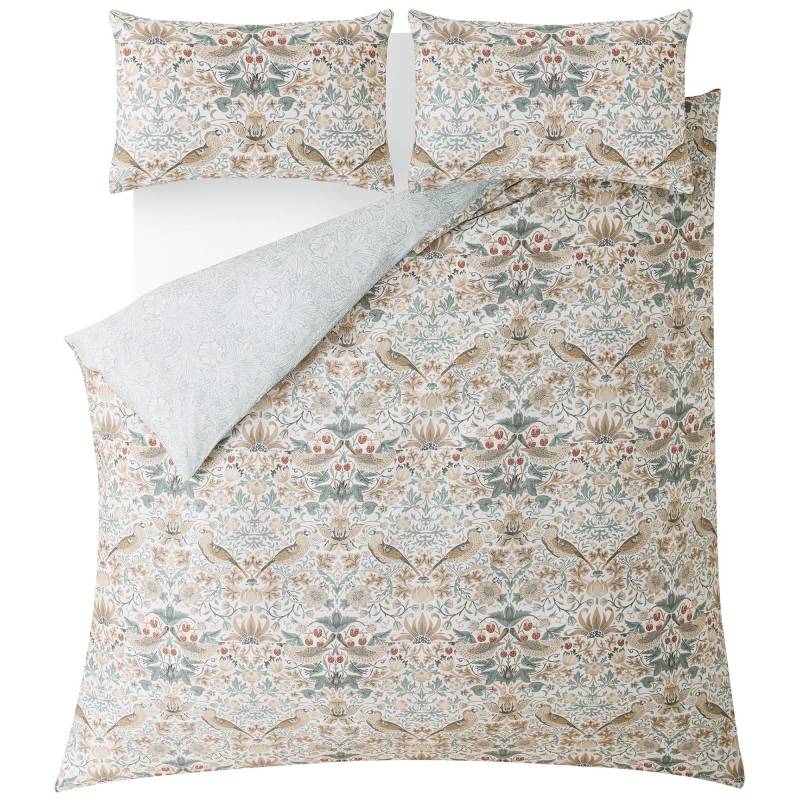 WILLIAM MORRIS AT HOME Bettwäsche "Baumwoll Satin, Mit floralem Munster, 3teilig, 200x200cm" 3 tlg. tlg. Baumwoll Satin, Mit floralem Munster, 3teilig, 200x200cm von William Morris At Home