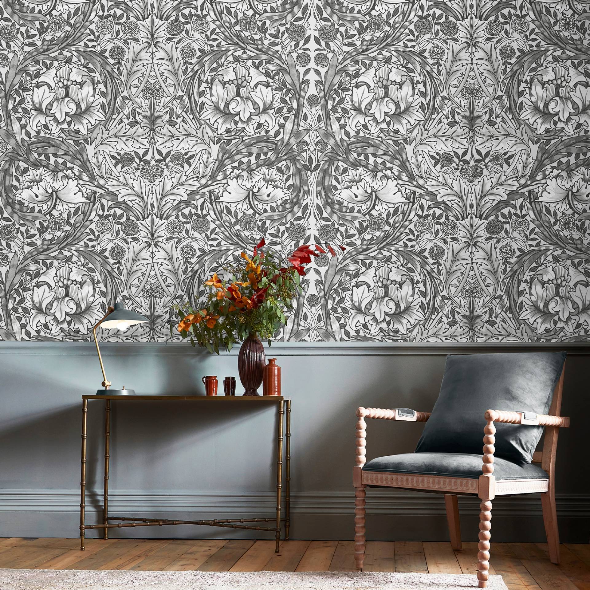WILLIAM MORRIS AT HOME Vliestapete "African Marigold" Retro glatt 10mx52cm (ca. 5m2) von William Morris At Home