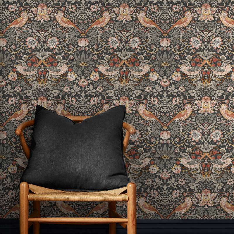 WILLIAM MORRIS AT HOME Vliestapete "Strawberry Thief" Retro texturiert Design Tapeten von William Morris At Home