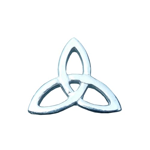 Brosche Triquetra Keltisch, Brosche Triquetra, Brosche Keltisch, Handgegossen, von William Sturt, aus Deutsche Zinn von William Sturt Fine Pewter