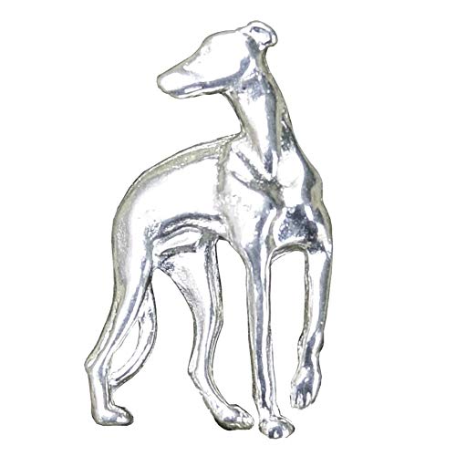 Brosche Windhund Windhund-Brosche, Greyhound-Schmuck, Windhund-Geschenke, Windhunde, Hundebrosche, Hund Geschenke, Hand gegossen von William Sturt aus Deutsch Zinn. von William Sturt Fine Pewter