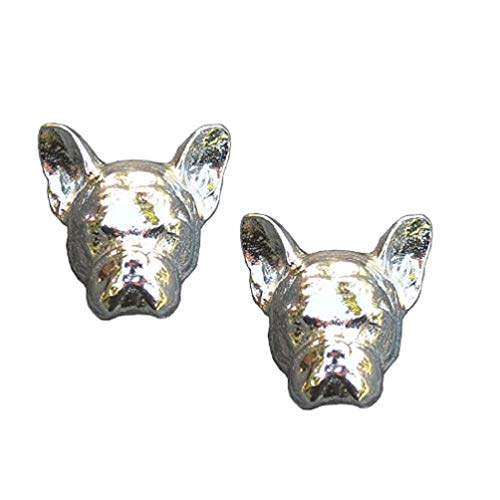 Französische Bulldogge, Französische Bulldogge Manschettenknöpfe, Bulldogge Geschenke, Hundeliebhaber Geschenke, Manschettenknöpfe, Handgegossen, von William Sturt, aus Deutsche Zinn von William Sturt Fine Pewter