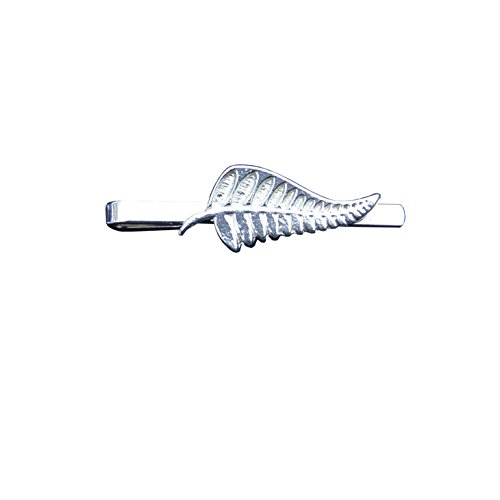 Krawattennadel New Zealand Silver Fern (Neuseeland Farn) aus Zinn (Pewter) von Hand Gegossen von William Sturt Fine Pewter